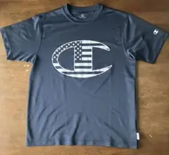 【汗だく上等!】チャンピオン Tシャツ メンズS 黒 速乾 抗菌抗臭加工のサムネイル