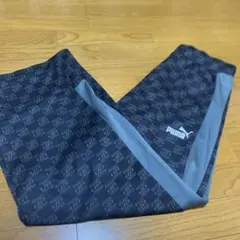 PUMA CORE HERITAGE 総柄ジャージ ワイド トラックパンツ M