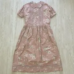 ピンクハウスKETTY セーラーリボン半袖シャツワンピース ドット