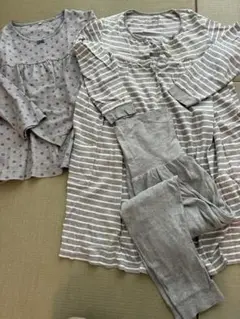 無印　マタニティパジャマセット M-L グレー系