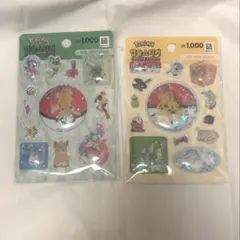 韓国ダイソー ポケモン シール ピカチュウ 韓国限定 新品 シャカシャカ セット
