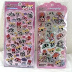 新品未開封 パワーパフガール プチドロップステッカー ドロップジュエリーシール