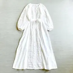 【サラマリカ】ワンピース　カットワーク COTTON LEAF CUTWORK