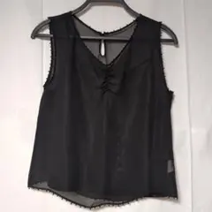 【美品】ブラックインナー付きキャミソール