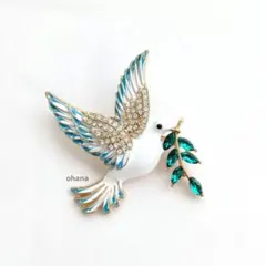 鳥 ブローチ
