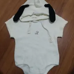 スヌーピー フード付きロンパース70