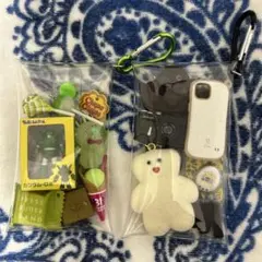 ガチャ詰めポーチ(グリーン&モノクロ)