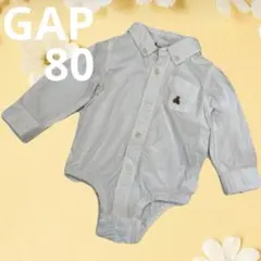 GAP 80cm スーツ風 ベビー ロンパース ブラナンベア ワンポイント