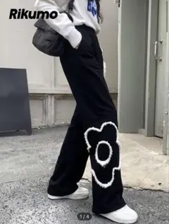 ブラック スウェットパンツ 韓国