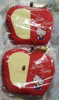 ハローキティ 幸運が重なる座布団 りんご型 クッション 非売品