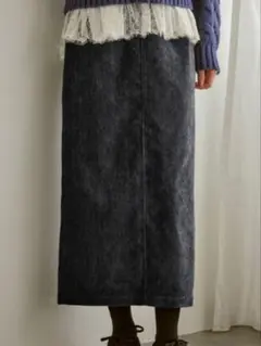 【ロペピクニック】シェニール織アイラインスカート