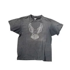 70s 80s Harley Davidson No1 Tee フェード