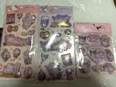 正規品★サンリオ立体シール3枚セット★ハローキティ、マイメロディー、クロミ