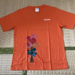 Curves オレンジ Vネック Tシャツのサムネイル