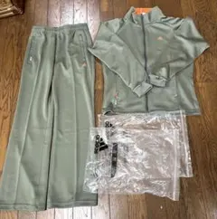 adidas CLIMAジャージ上下セット レディースオリーブグリーン