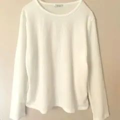 [DHOLIC] ラウンド長袖Tシャツ（レディース） クリームのサムネイル