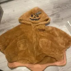 かぼちゃデザイン 着ぐるみ 　ハロウィン　ポンチョ　100