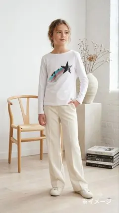 プチバトー PETIT BATEAU 140cm 女の子 Tシャツ お出かけのサムネイル