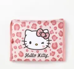 しまむら キティ ピンク エコバッグ ショッピングバッグ 日焼けキティ ヒョウ柄