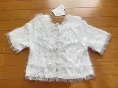 dazzlin フリンジホワイトトップス　新品