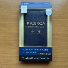 RICERCAスマホカバー　スマホケース手帳型AQUOSsense3 、lite