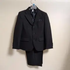 フォーマルスーツ 120cm 黒ストライプ