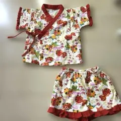 金魚柄 甚平95cm 女の子