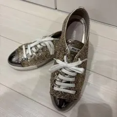 miu miu グリッター スニーカー ゴールドのサムネイル