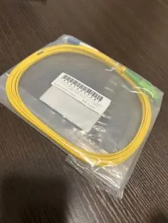 【新品未使用】　ファイバーオプティックケーブル 1.5m イエロー