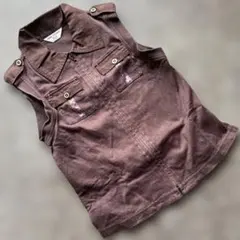 COMME CA DU MODE ブラウンベスト 120A