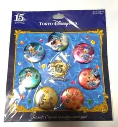 ディズニーシー 15周年 ／缶バッジセット