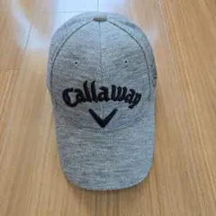 Callaway グレー メンズキャップ ロゴ刺繍