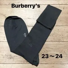 未使用　Burberry's チャコールグレー ハイソックス 23〜24