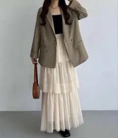 callautia チュールティアードスカート Sのサムネイル