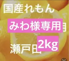 みわ様専用レモン2kg