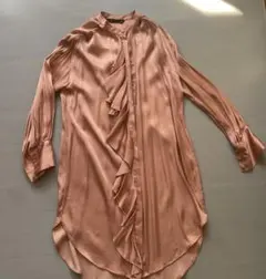 ZARA BASIC トップス　ロングシャツ