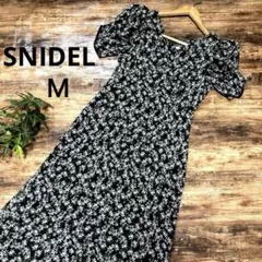 【美品】SNIDEL バリエプリントワンピース 花柄 ロング Mサイズ 1