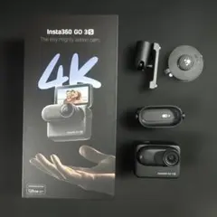 Insta360 GO 3S 4K 128GB 本体　ブラック　おまけ付き