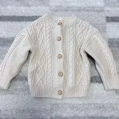 サマンサモスモスラーゴム　ニットカーディガン　白　110