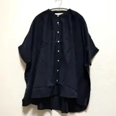 新品タグ付きハートマーケット✕haco❕️ギャザーチュニック　ブラックのサムネイル
