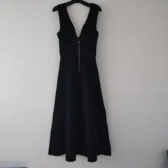 LAGUNAMOON ファルムラインニットジャンパースカート ワンピース 黒