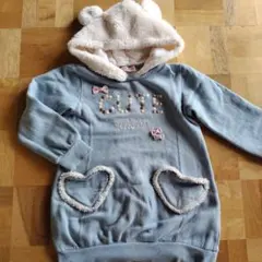 女の子 130 mezzo piano フード付きパーカー