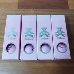 Wilson テディベア ゴルフボール 4個セット