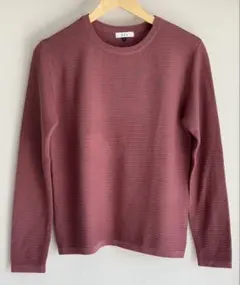 a.v.v レディース ストライプ ピンク 長袖ニット サイズM