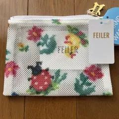フェイラー　ハイジ　メッシュポーチ　ホワイト