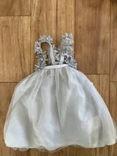 お花チュニックワンピースとボディスーツセット 80cm