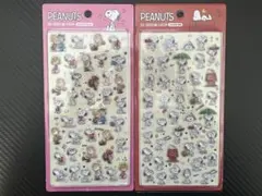SNOOPY スヌーピー 3Dシール 2シートセット