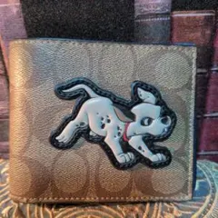 101匹わんちゃん ダルメシアン COACH コーチ 二つ折り財布 財布