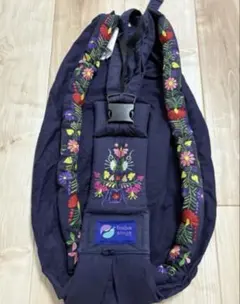 baba slings ババスリングネイビー刺繍 抱っこ紐 ベビー用品のサムネイル