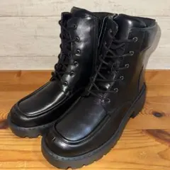 厚底レースアップブーツ